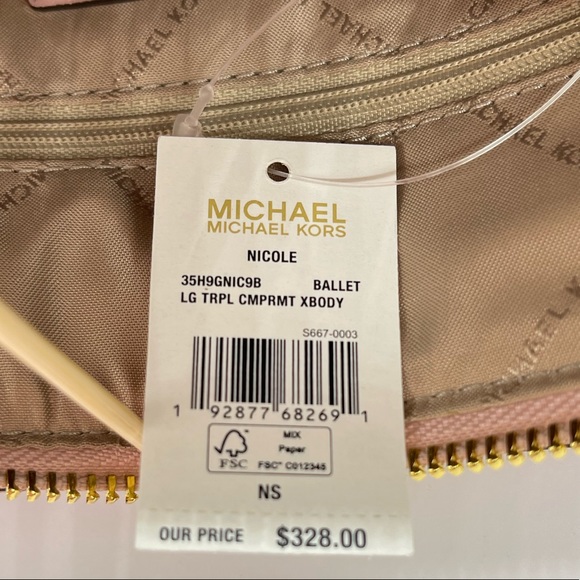 Michael Kors Nicole Triple Compartment Crossbody Bag - Picture 14 of 14